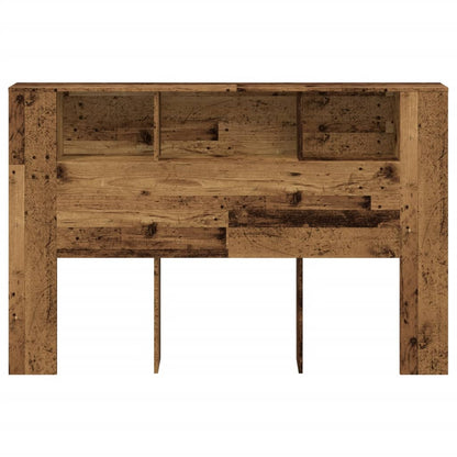 vidaXL Kopfteil mit Stauraum Altholz-Optik 160x18,5x103,5 cm