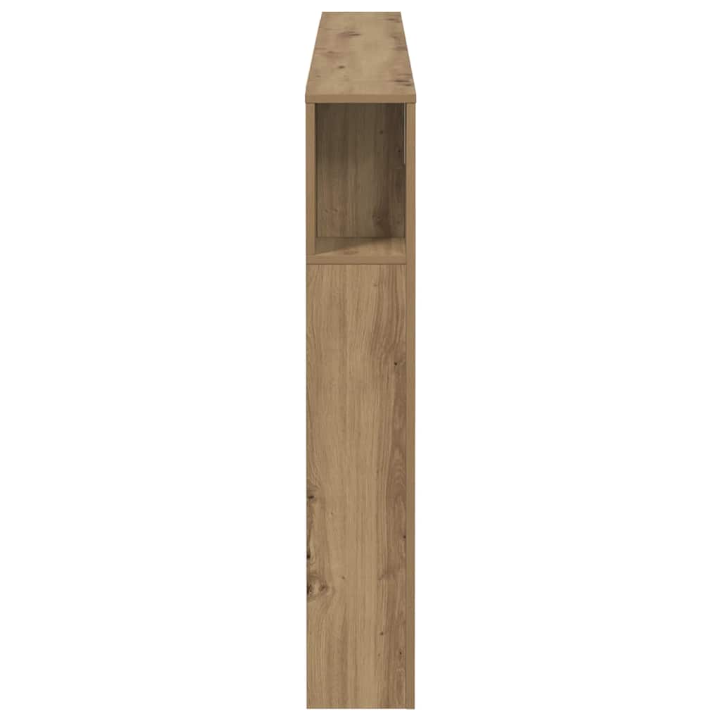 vidaXL Kopfteilschrank Artisan-Eiche 160 x 18,5 x 103,5 cm Holzwerkstoff