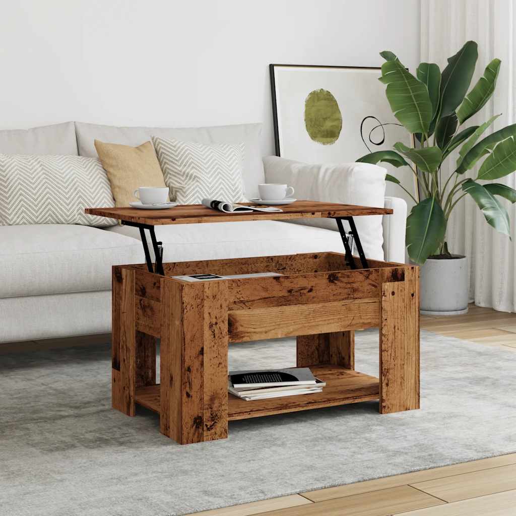 vidaXL Couchtisch Altholz-Optik 79x49x41 cm Holzwerkstoff