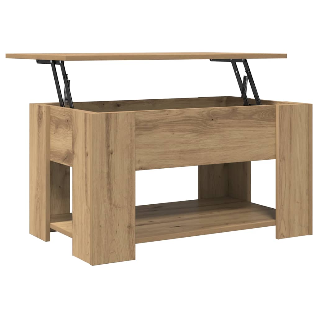 vidaXL Couchtisch Artisan-Eiche 79x49x41 cm Holzwerkstoff
