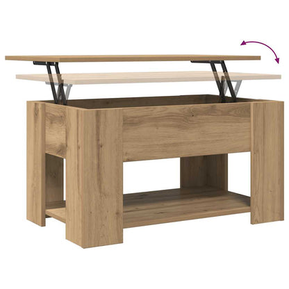 vidaXL Couchtisch Artisan-Eiche 79x49x41 cm Holzwerkstoff