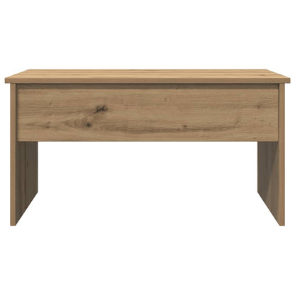 vidaXL Table basse chêne artisanal 80x50,5x41,5 cm, bois d'ingénierie