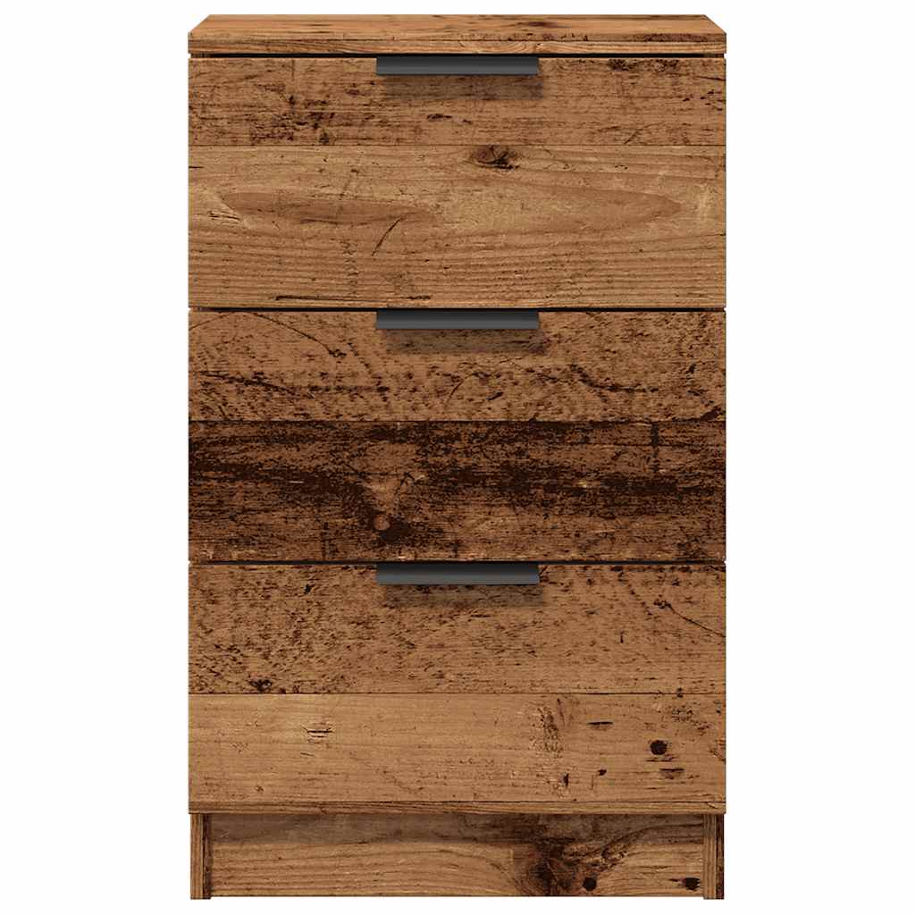 vidaXL Tables de chevet 2 pcs Aspect bois de récupération 40x36x65 cm Bois d'ingénierie