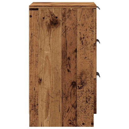 vidaXL Tables de chevet 2 pcs Aspect bois de récupération 40x36x65 cm Bois d'ingénierie
