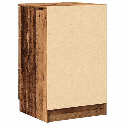 vidaXL Tables de chevet 2 pcs Aspect bois de récupération 40x36x65 cm Bois d'ingénierie