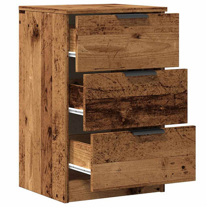 vidaXL Tables de chevet 2 pcs Aspect bois de récupération 40x36x65 cm Bois d'ingénierie