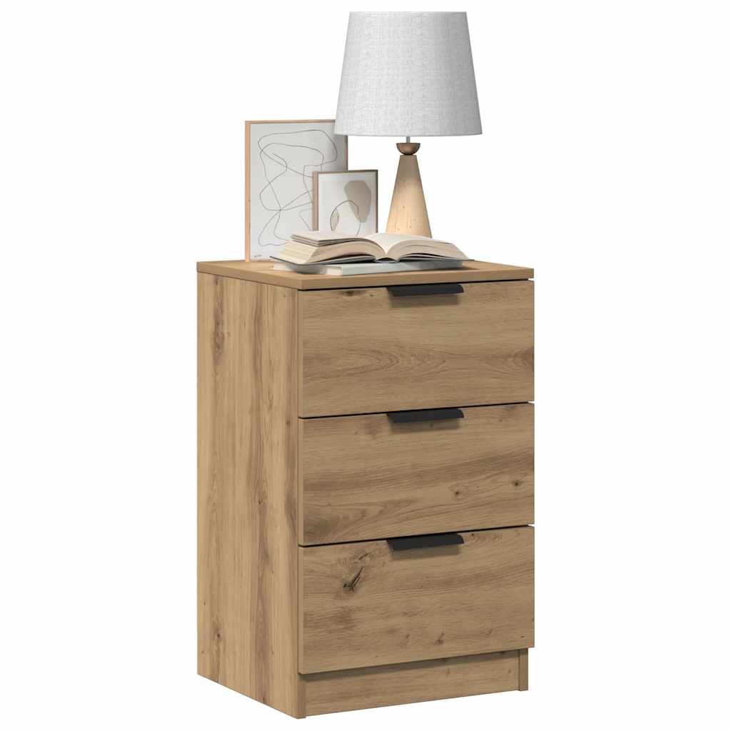 vidaXL Tables de chevet 2 pcs Chêne artisanal 40x36x65 cm Bois d'ingénierie