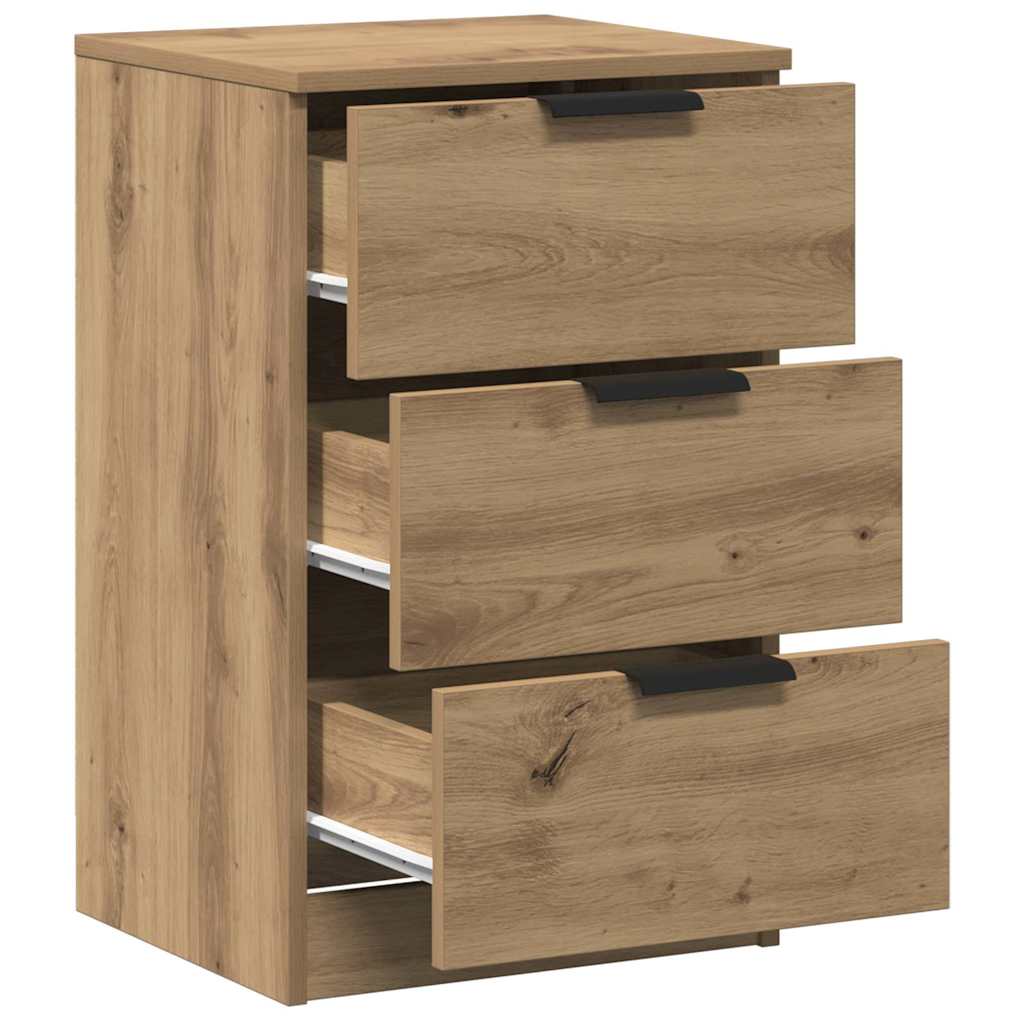 vidaXL Tables de chevet 2 pcs Chêne artisanal 40x36x65 cm Bois d'ingénierie