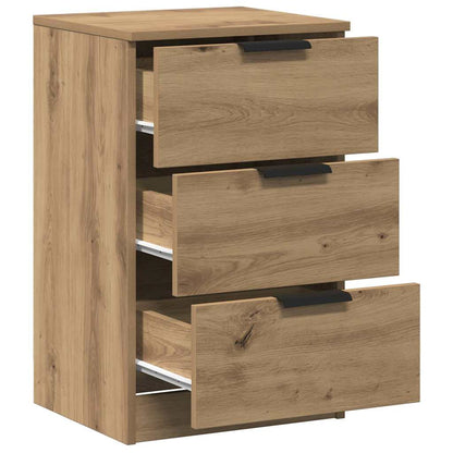 vidaXL Tables de chevet 2 pcs Chêne artisanal 40x36x65 cm Bois d'ingénierie