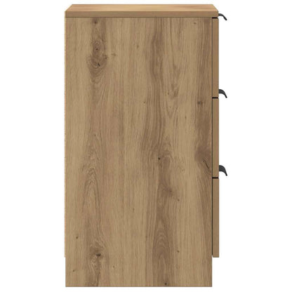 vidaXL Tables de chevet 2 pcs Chêne artisanal 40x36x65 cm Bois d'ingénierie