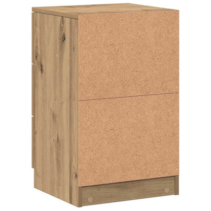 vidaXL Tables de chevet 2 pcs Chêne artisanal 40x36x65 cm Bois d'ingénierie