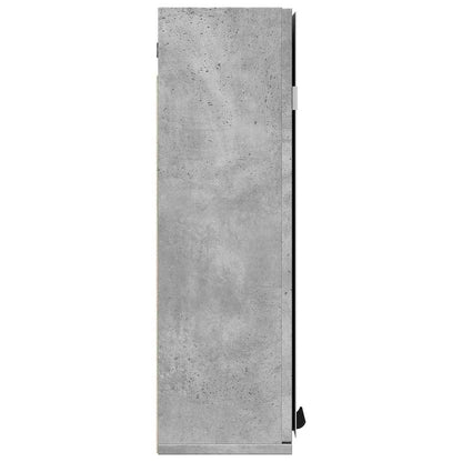 vidaXL Bad-Spiegelschrank Betongrau 64x20x66,5 cm Holzwerkstoff