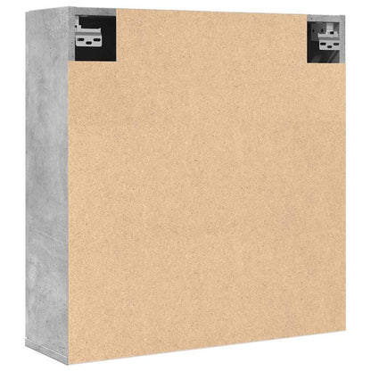 vidaXL Bad-Spiegelschrank Betongrau 64x20x66,5 cm Holzwerkstoff