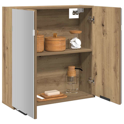 Bad-Spiegelschrank Artisan-Eiche 64x20x66,5 cm Holzwerkstoff