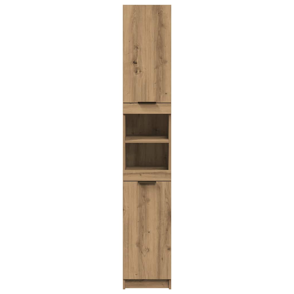 vidaXL Badschrank Artisan-Eiche 32x34x188,5 cm Holzwerkstoff