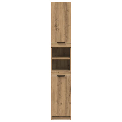 vidaXL Badschrank Artisan-Eiche 32x34x188,5 cm Holzwerkstoff
