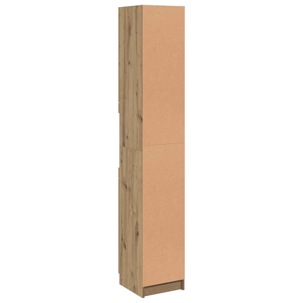 vidaXL Badschrank Artisan-Eiche 32x34x188,5 cm Holzwerkstoff