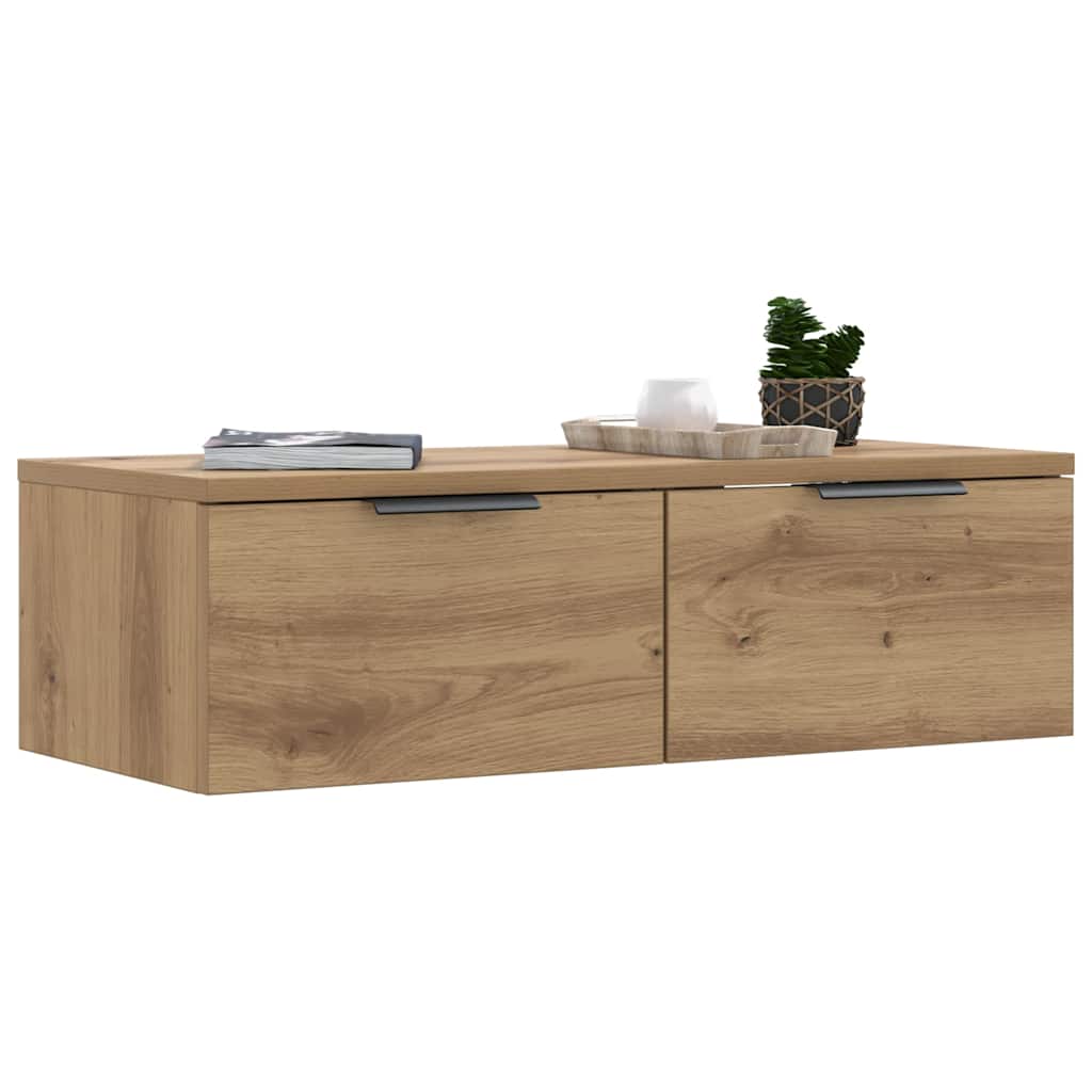 vidaXL Armoire murale chêne artisan 68x30x20 cm bois d'ingénierie