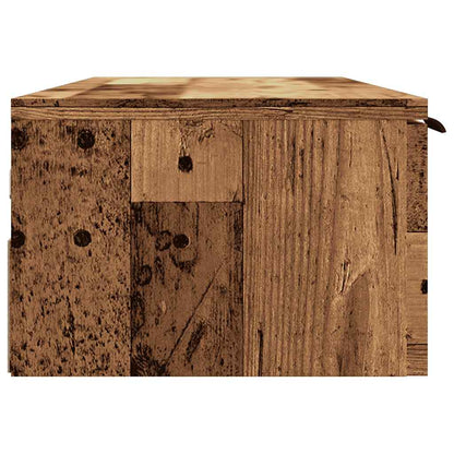 vidaXL Meuble mural en aggloméré aspect bois de récupération 102x30x20 cm
