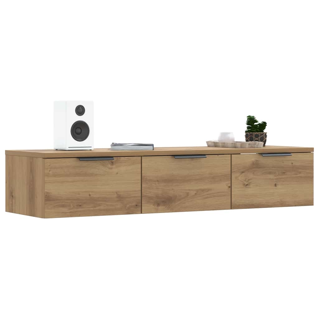 vidaXL Wandschrank Artisan-Eiche 102x30x20 cm Holzwerkstoff