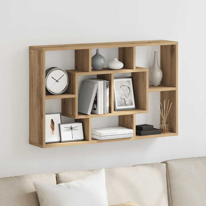 vidaXL Wandregal Artisan-Eiche 85 x 16 x 52,5 cm Holzwerkstoff