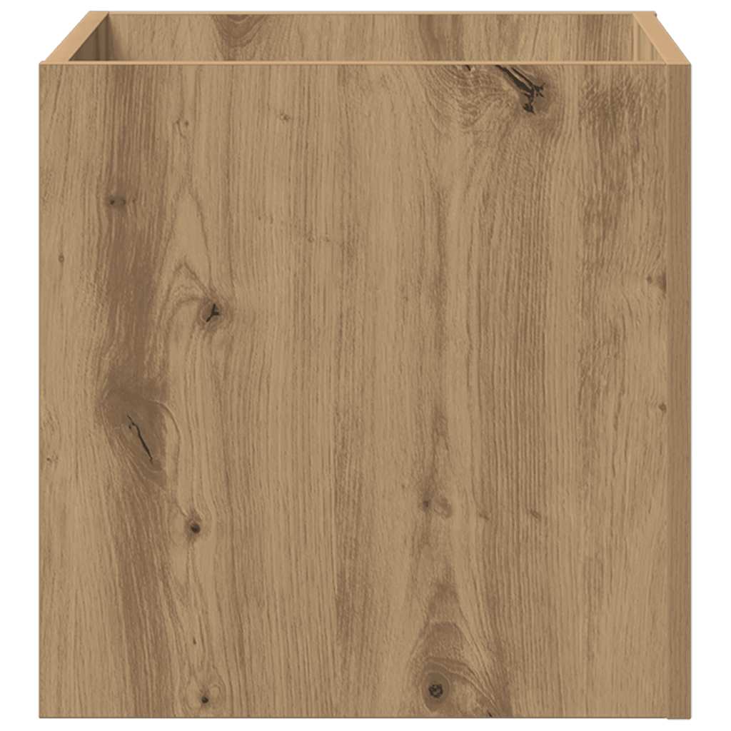 vidaXL Pflanzgefäß Artisan-Eiche 40x40x40 cm Holzwerkstoff
