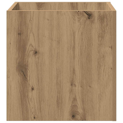 vidaXL Pflanzgefäß Artisan-Eiche 40x40x40 cm Holzwerkstoff