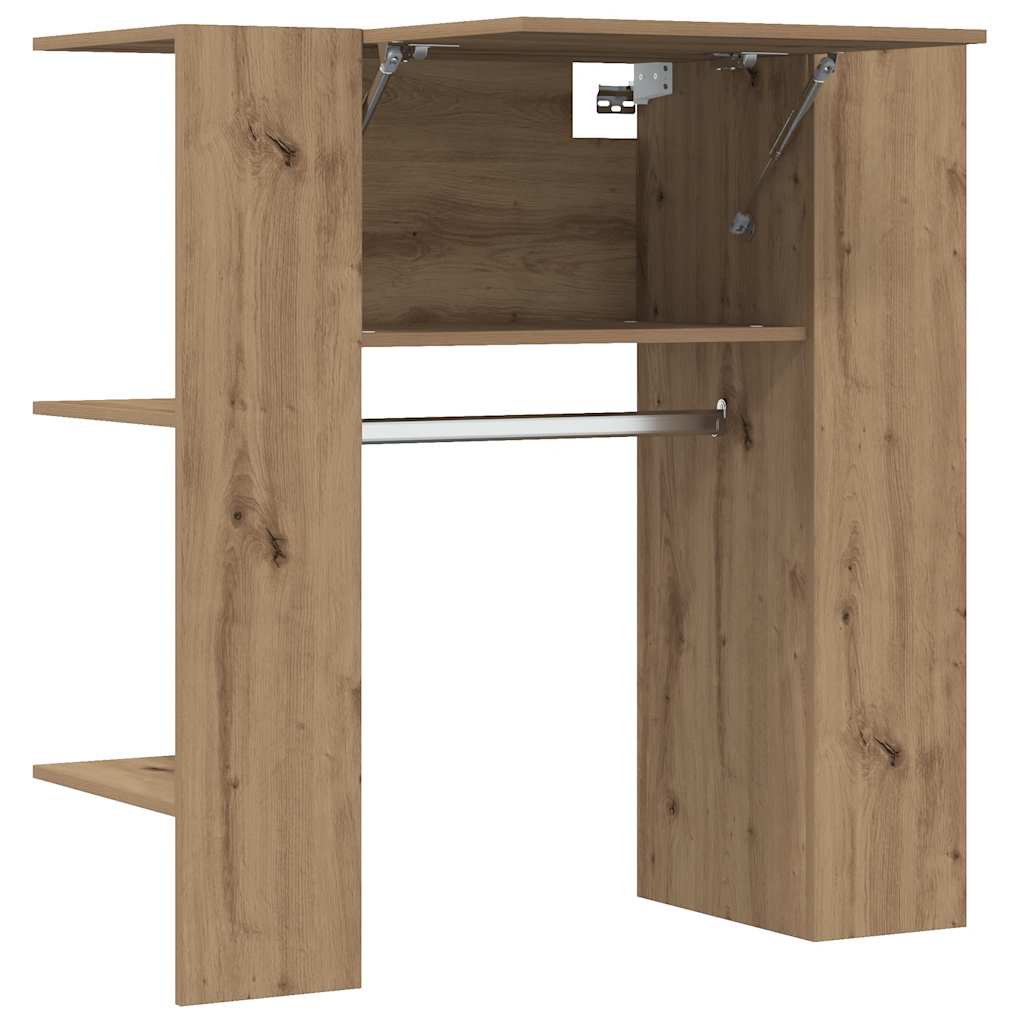 vidaXL Flurschrank Artisan-Eiche 97,5x37x99 cm Holzwerkstoff