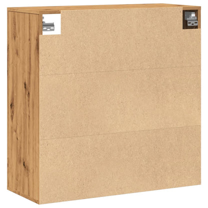 vidaXL Wandschrank Artisan-Eiche 80x33x80 cm Holzwerkstoff
