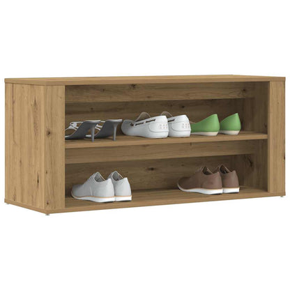 Schuhbank Artisan-Eiche 100x35x45 cm Holzwerkstoff