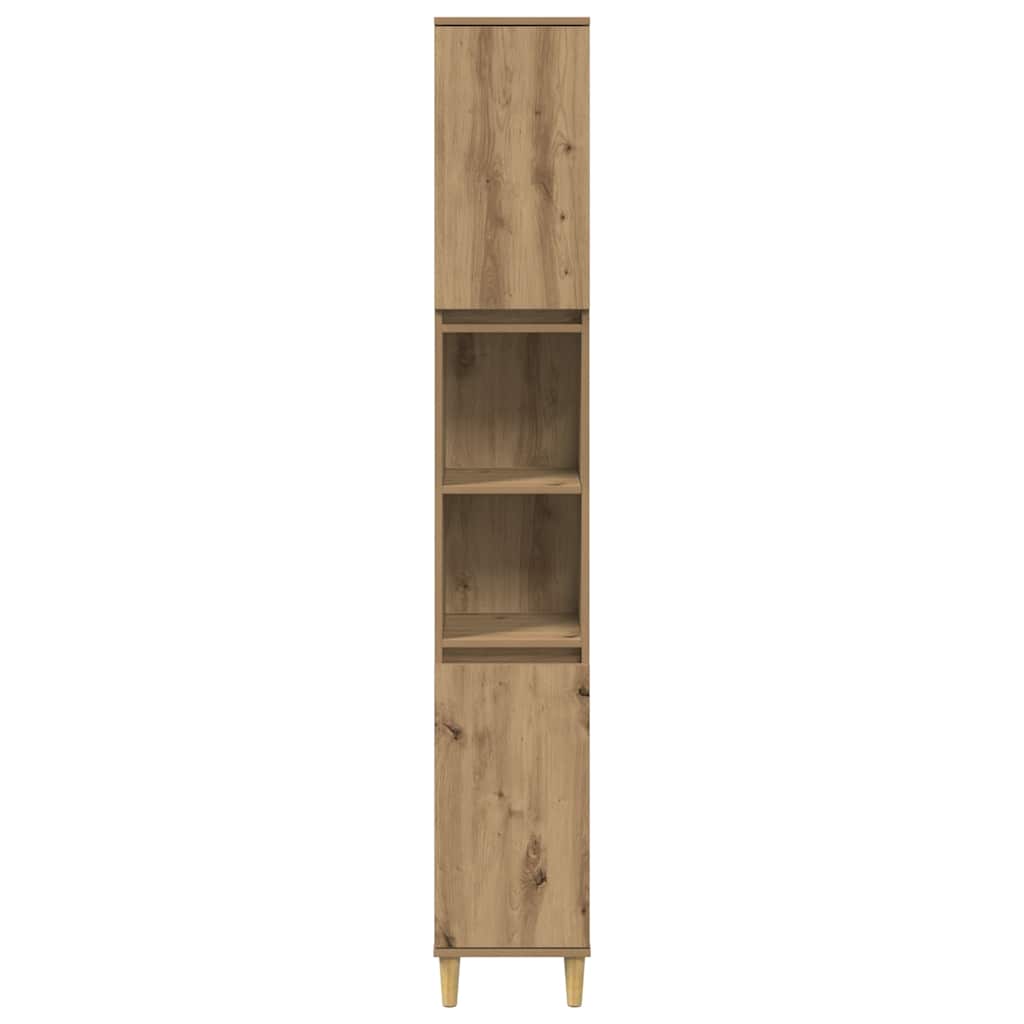 vidaXL Badschrank Artisan-Eiche 30x30x190 cm Holzwerkstoff