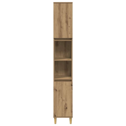 vidaXL Badschrank Artisan-Eiche 30x30x190 cm Holzwerkstoff