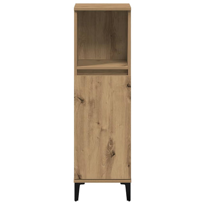 vidaXL Meuble de salle de bain chêne artisan 30x30x100 cm bois d'ingénierie