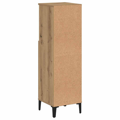 vidaXL Meuble de salle de bain chêne artisan 30x30x100 cm bois d'ingénierie