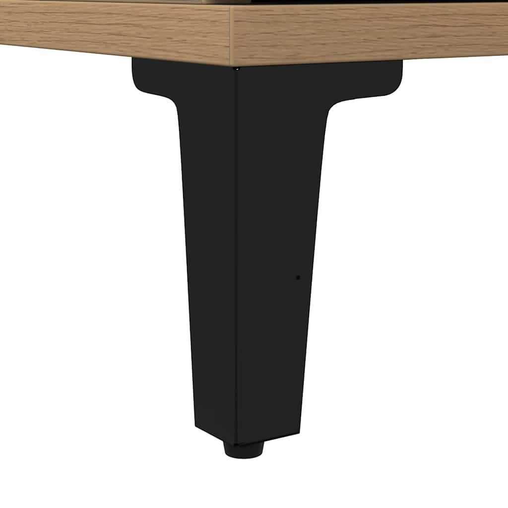 vidaXL Meuble de salle de bain chêne artisan 30x30x100 cm bois d'ingénierie