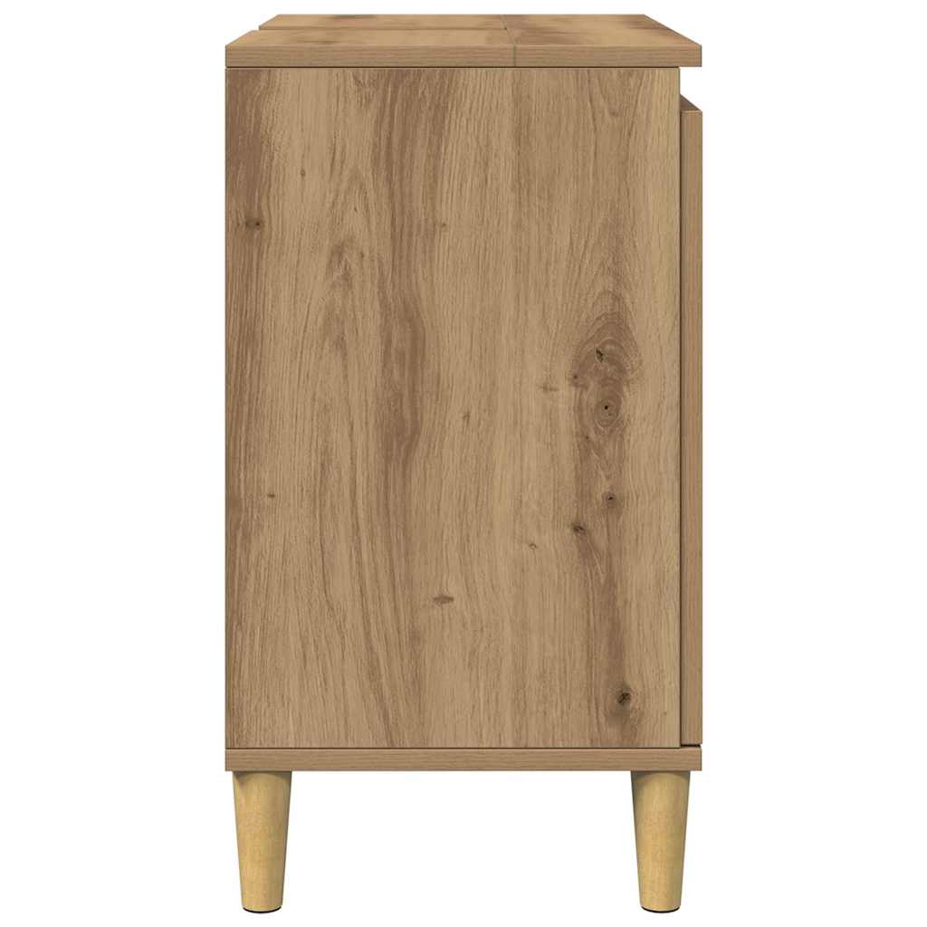 Waschbeckenunterschrank Artisan-Eiche 58x33x60 cm Holzwerkstoff