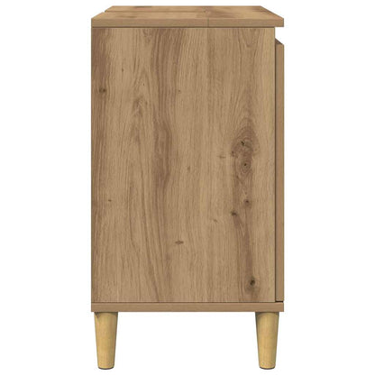 Waschbeckenunterschrank Artisan-Eiche 58x33x60 cm Holzwerkstoff
