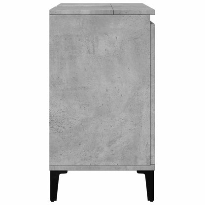 vidaXL Meuble sous-lavabo gris béton 58x33x60 cm Bois d'ingénierie