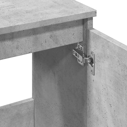 vidaXL Meuble sous-lavabo gris béton 58x33x60 cm Bois d'ingénierie