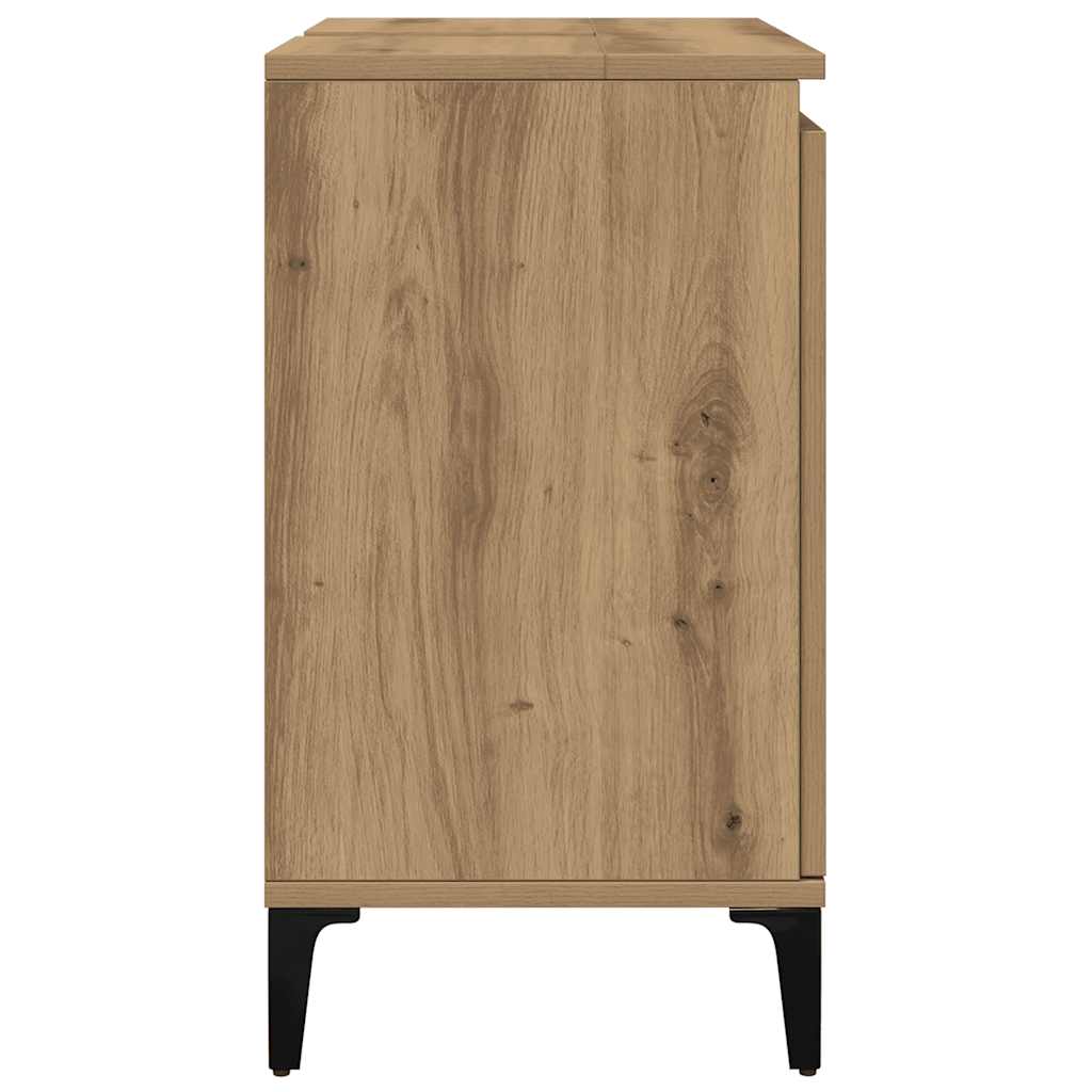 Waschbeckenunterschrank Artisan-Eiche 58x33x60 cm Holzwerkstoff