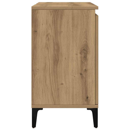 Waschbeckenunterschrank Artisan-Eiche 58x33x60 cm Holzwerkstoff