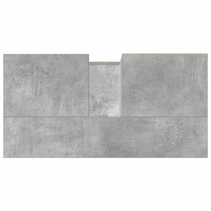 vidaXL Waschbeckenunterschrank Betongrau 65x33x60 cm Holzwerkstoff