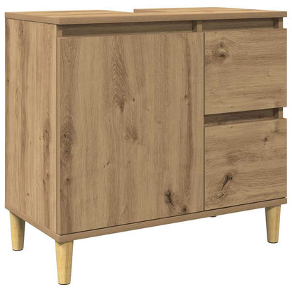 Meuble sous-vasque vidaXL chêne artisan 65x33x60 cm bois d'ingénierie