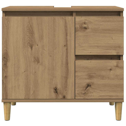 Meuble sous-vasque vidaXL chêne artisan 65x33x60 cm bois d'ingénierie