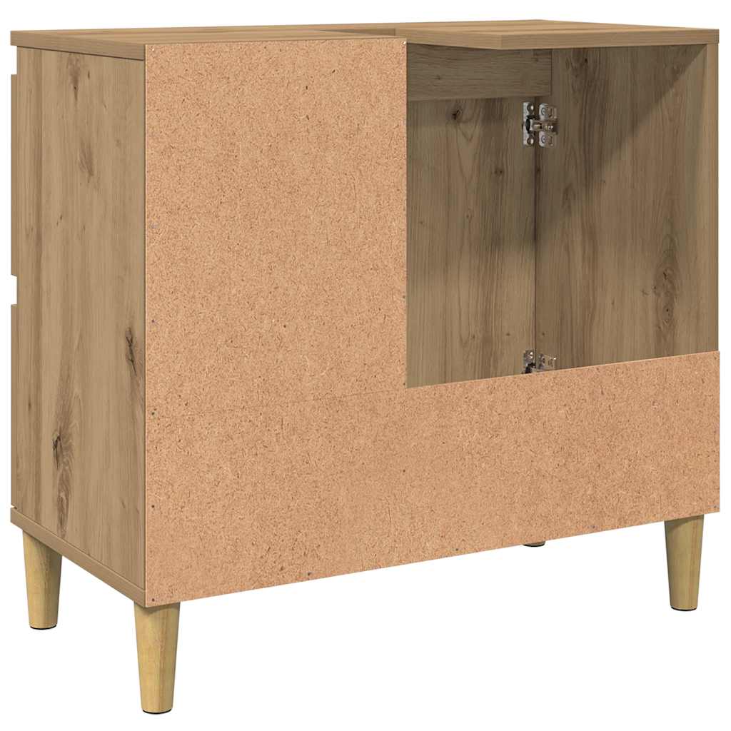 Meuble sous-vasque vidaXL chêne artisan 65x33x60 cm bois d'ingénierie