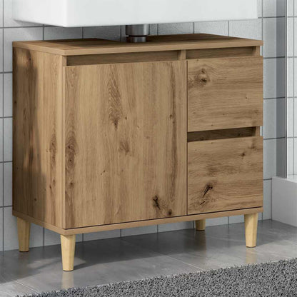 Meuble sous-vasque vidaXL chêne artisan 65x33x60 cm bois d'ingénierie