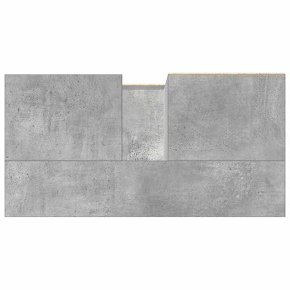 vidaXL Waschbeckenunterschrank Betongrau 65x33x60 cm Holzwerkstoff