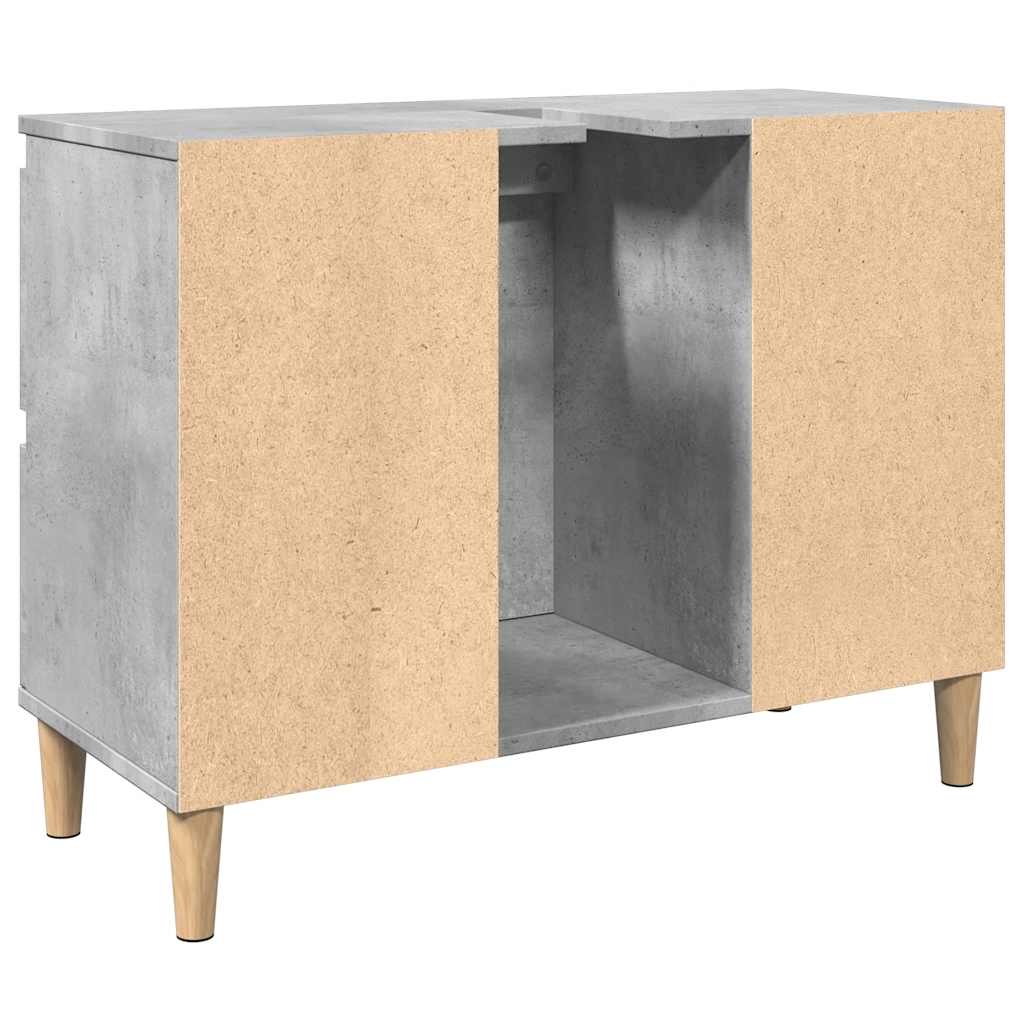 Meuble sous-vasque vidaXL gris béton 80x33x60 cm bois d'ingénierie