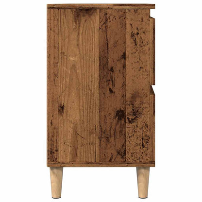 vidaXL Waschbeckenunterschrank Altholz-Optik 80x33x60 cm Holzwerkstoff