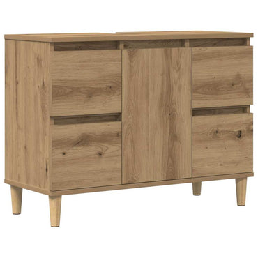 vidaXL Meuble sous-lavabo chêne artisan 80x33x60 cm Bois d'ingénierie